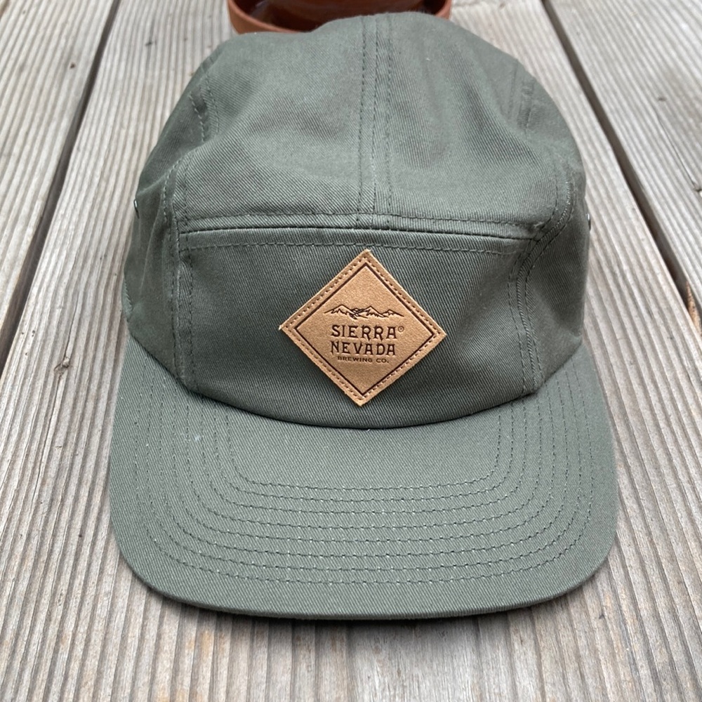 5-panel green Sierra Nevada hat